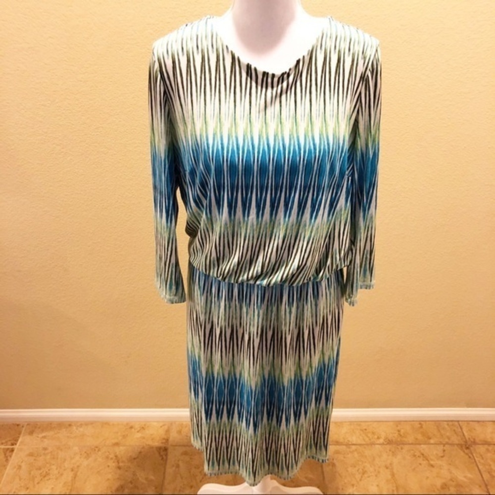 Allison Daley stripe long sleeve dress